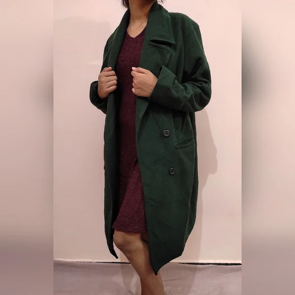 Dark green Overcoat - Picture 8 of 12